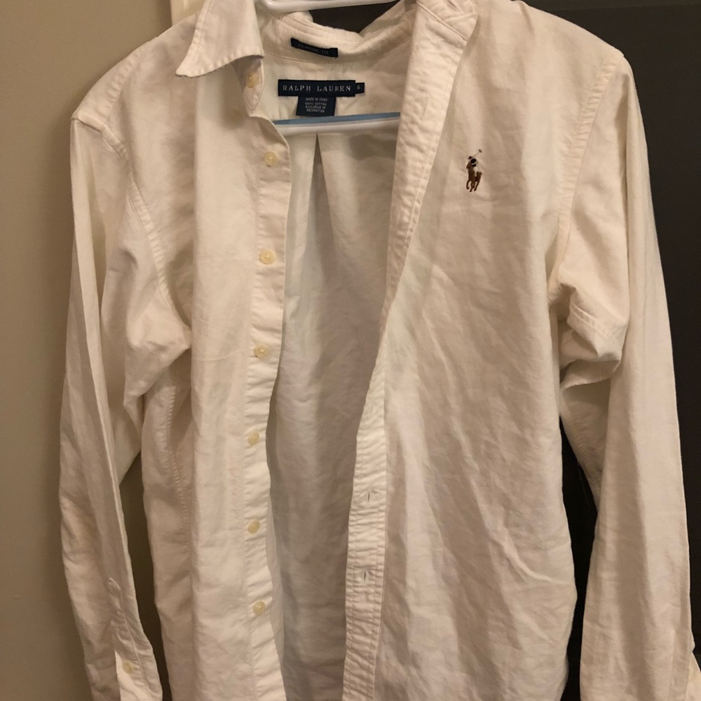 Cream Ralph Lauren women’s button down